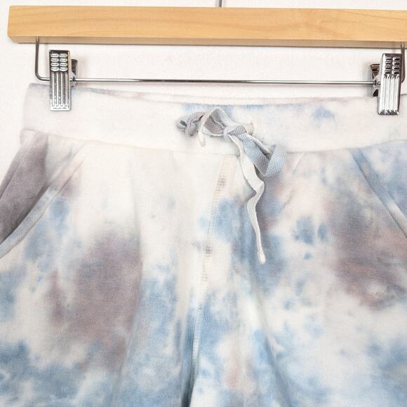 Free People Intimately Blue Tie Dye Kelly Washed Drawstring Shorts Size XS - Picture 4 of 8
